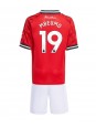 Manchester United Bryan Mbeumo #19 Replika Hemmakläder Barn 2025-26 Kortärmad (+ byxor)